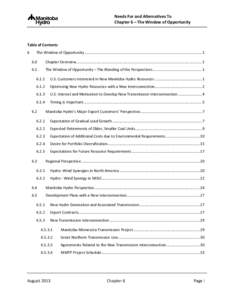 NFAT Business Case Chapter 6 The Window of Opportunity