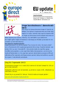 !  EU update Nr. 2 — februarEurope Direct Bornholm