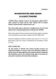 [removed]BUNKER BUSTER (NEB) DESIGN