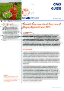 CFAS GUIDE December 2014 About this guide This guide provides climate change