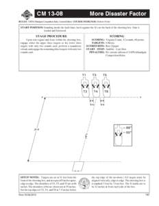 CM[removed]More Disaster Factor RULES: USPSA Handgun Competition Rules, Current Edition COURSE DESIGNER: Robert Porter