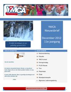 YMCA Nieuwsbrief December 2012 11e jaargang  Vrolijke kerstdagen en een