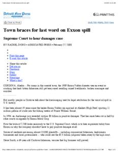 Exxon Valdez / Joseph Hazelwood / Bligh Reef / Cordova /  Alaska / Exxon / Hazelwood / Prince William Sound / Exxon Shipping Co. v. Baker / Exxon Valdez oil spill / ExxonMobil / Alaska