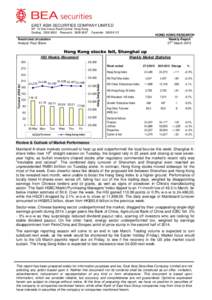 Economy of Asia / Hang Seng Index / Industrial and Commercial Bank of China / Bank of China / Bank of East Asia / China CITIC Bank / Henderson Land Development / CITIC Group / Hang Seng Index Constituent Stocks / Economy of Hong Kong / Stock market