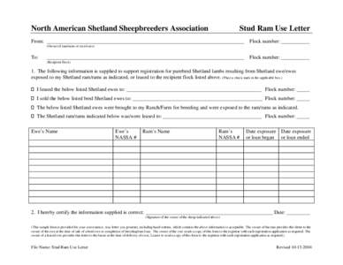 North American Shetland Sheepbreeders Association