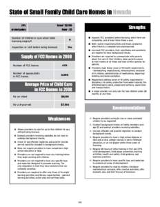 State of Small Family Child Care Homes in Nevada 24% Score•: [removed]of total points