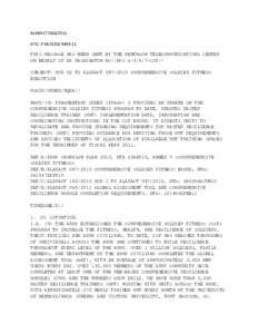 ALARACT[removed]DTG: P 042320Z MAR 11 THIS MESSAGE HAS BEEN SENT BY THE PENTAGON TELECOMMUNICATIONS CENTER ON BEHALF OF DA WASHINGTON DC//DCS G[removed]CSF// SUBJECT: MOD 02 TO ALARACT[removed]COMPREHENSIVE SOLDIER FITNE