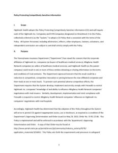 Government / United Concordia / West Penn Allegheny Health System / Blue Cross Blue Shield Association / Health Insurance Portability and Accountability Act / Privacy Office of the U.S. Department of Homeland Security / Information security / Internet privacy / Privacy / Ethics / Security / Highmark