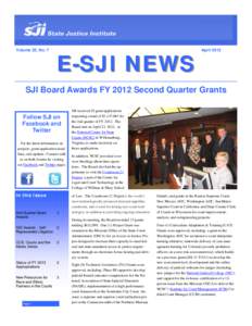 Volume 22, No. 7  E-SJI NEWS April 2012