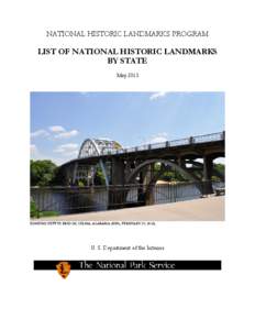 NATIONAL HISTORIC LANDMARKS PROGRAM  LIST OF NATIONAL HISTORIC LANDMARKS