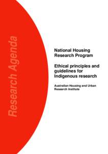 AHURI National Housing Research Program | Funding Round 2013