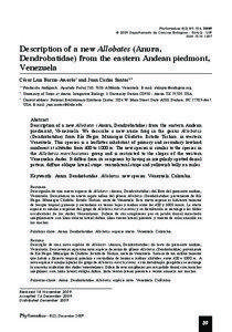 Phyllomedusa 8(2):89-104, 2009 © 2009 Departamento de Ciências Biológicas - ESALQ - USP ISSN[removed]