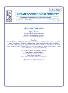 European Sociological Association / Indian Sociological Society / Vivek Kumar / Ramarao Indira / Sociology / Indian people / Asian people