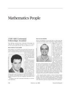 Mathematics / Jean-François Le Gall / Edward Witten / Ingrid Daubechies / Nathan Seiberg / Brownian motion / Marc Yor / Michel Loève / Jeong Han Kim / Science / MacArthur Fellows / Academia