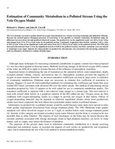 Water pollution / Environmental science / Chemical elements / Water / Hydrology / Biochemical oxygen demand / Primary production / Oxygenation / Howard T. Odum / Chemistry / Matter / Environment