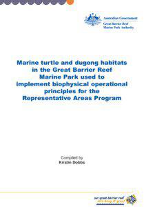 Marine turtle and dugong habitats in the Great Barrier Reef Marine Park used to