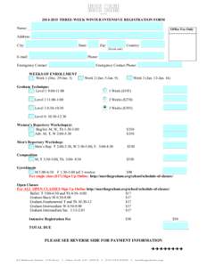 Microsoft Word - Winter Intensive Registration Form.doc