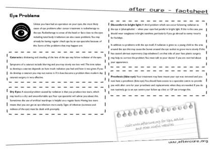 CCLG - AfterCure - Eye Problems