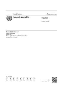 United Nations  General Assembly A/HRC/25/L.37/Rev.1 Distr.: Limited