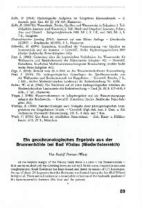 © Verband Österreichischer Höhlenforscher, download unter www.biologiezentrum.at  Kolbe, H[removed]): Hydrologische Aufgaben im Salzgitterer Eisenerzbezirk. — Z .