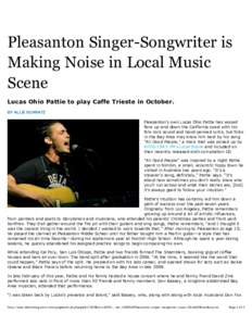 Best Of Editor Picks | Pleasanton Singer-Songwriter is Making Noise in Local Music Scene