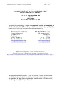 Law / European Union / Ethics / Ageism / Employment Equality Framework Directive / Labour law / Employment discrimination / Constitution of Lithuania / Economic /  social and cultural rights / Discrimination law / Discrimination / European Union directives