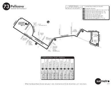 73 Pellicano  EASTSIDE TERMINAL 7, 25, 31, 50, 51, 52, 53, 55, 58, 59, 63, 70, 71, 72, 74, CR 20