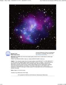 X-ray astronomy / Chandra X-ray Observatory / Spaceflight / MACS / MS 0735.6+7421 / Astronomy / Space / Galaxy clusters