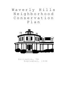 Waverly Hills Neighborhood Conservation Plan  Arlington, VA