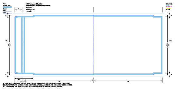 Key: No text area Bleed Trim Fold