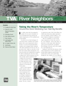 JUNE[removed]TVA River Neighbors Navigation • Flood Control • Power Supply • Land Use • Water Supply  • Water Quality • Recreation