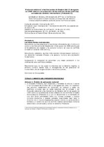 Protocolo adicional a los Convenios de Ginebra del 12 de agosto de 1949 relativo a la protección de las víctimas de los conflictos armados sin carácter internacional (Protocolo II) Aprobado en Ginebra, el 8 de junio d