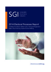 2014 Electoral Processes Report | SGI Sustainable Governance Indicators