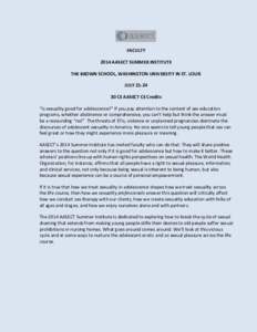 Personal life / Fertility / Sex therapy / Sex education / American Association of Sexuality Educators /  Counselors and Therapists / Ritch Savin-Williams / William J. Taverner / Sexual orientation / Human sexual activity / Human sexuality / Human behavior / Year of birth missing