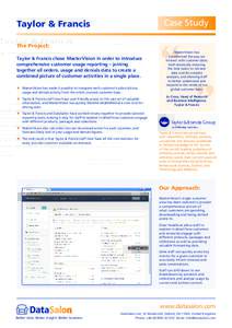 Customer experience management / Market segmentation / Marketing / E-commerce