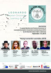 LEONARDO European Corporate Learning Award INVITATION Transfer Meeting and Festive Ceremony of