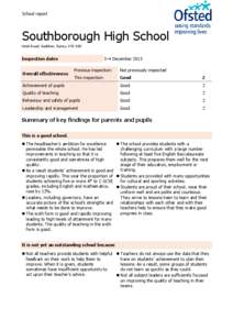 Microsoft Word - Southborough High School report for pub WORD[removed]doc