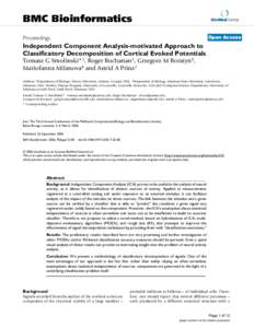 BMC Bioinformatics  BioMed Central Open Access