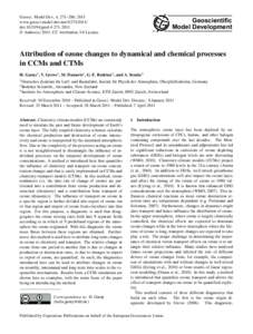 Geosci. Model Dev., 4, 271–286, 2011 www.geosci-model-dev.netdoi:gmd © Author(sCC Attribution 3.0 License.  Geoscientific