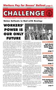 Workers Pay for Bosses’ Bailout, page 2 29 October 2008 Volume 40, No 42  Suggested Donation: $.50