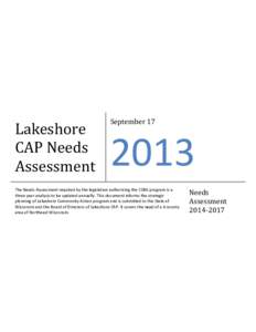 Lakeshore CAP Needs Assessment