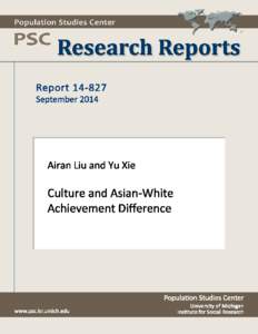 Culture and Asian-White Achievement Difference