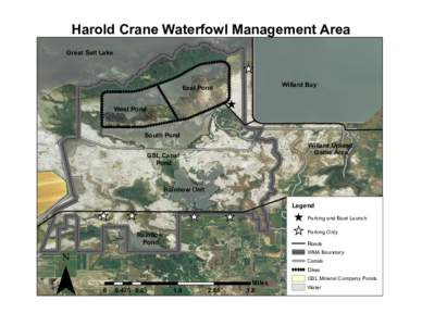 Harold Crane Waterfowl Management Area Great Salt Lake _ ^ East Pond
