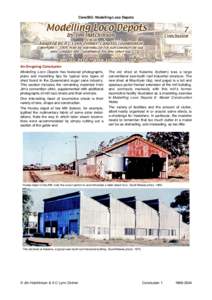 CaneSIG: Modelling Loco Depots  An On-going Conclusion Modelling Loco Depots has featured photographs, plans and modelling tips for typical loco types of