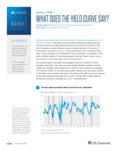 LPL RESEARCH  B O N D MARKET PERSPECTIVES KEY TAKEAWAYS