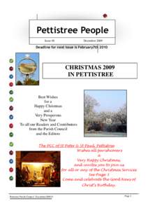 Pettistree People Issue 48 December[removed]Deadline for next issue is February7th 2010