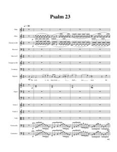 Psalm 23 Flute Oboe  Clarinet in Bb