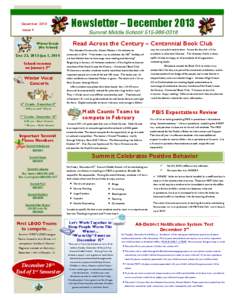 December 2013 Issue 4 Newsletter – December 2013 Summit Middle School[removed]