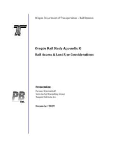Microsoft Word - Rail Access and Land Use Considerations 12 2009Formatted.doc