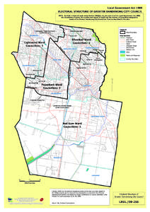 Local Government Act 1989 ELECTORAL STRUCTURE OF GREATER DANDENONG CITY COUNCIL NOTE: By Order in Council made under Section 220Q(k), (l), (m) and (n) of the Local Government Act 1989, the boundaries of wards, the number